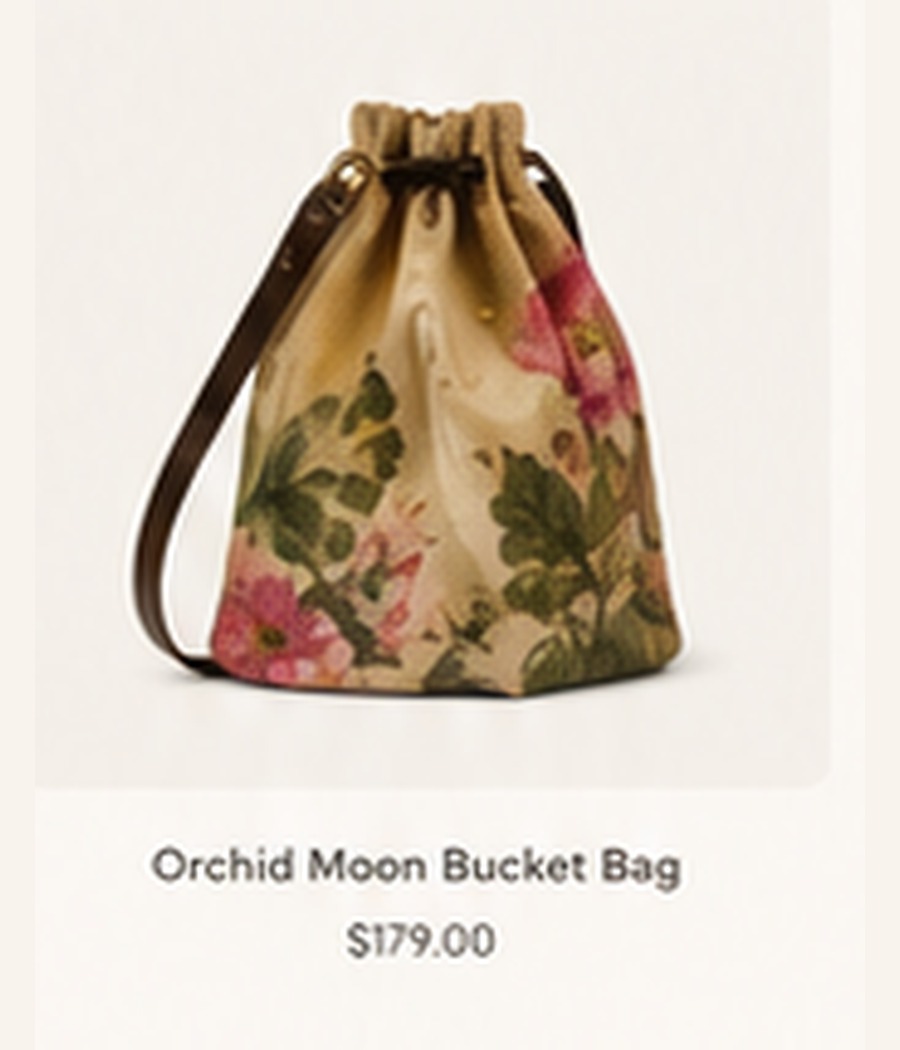 Orchid Moon Bucket Bag