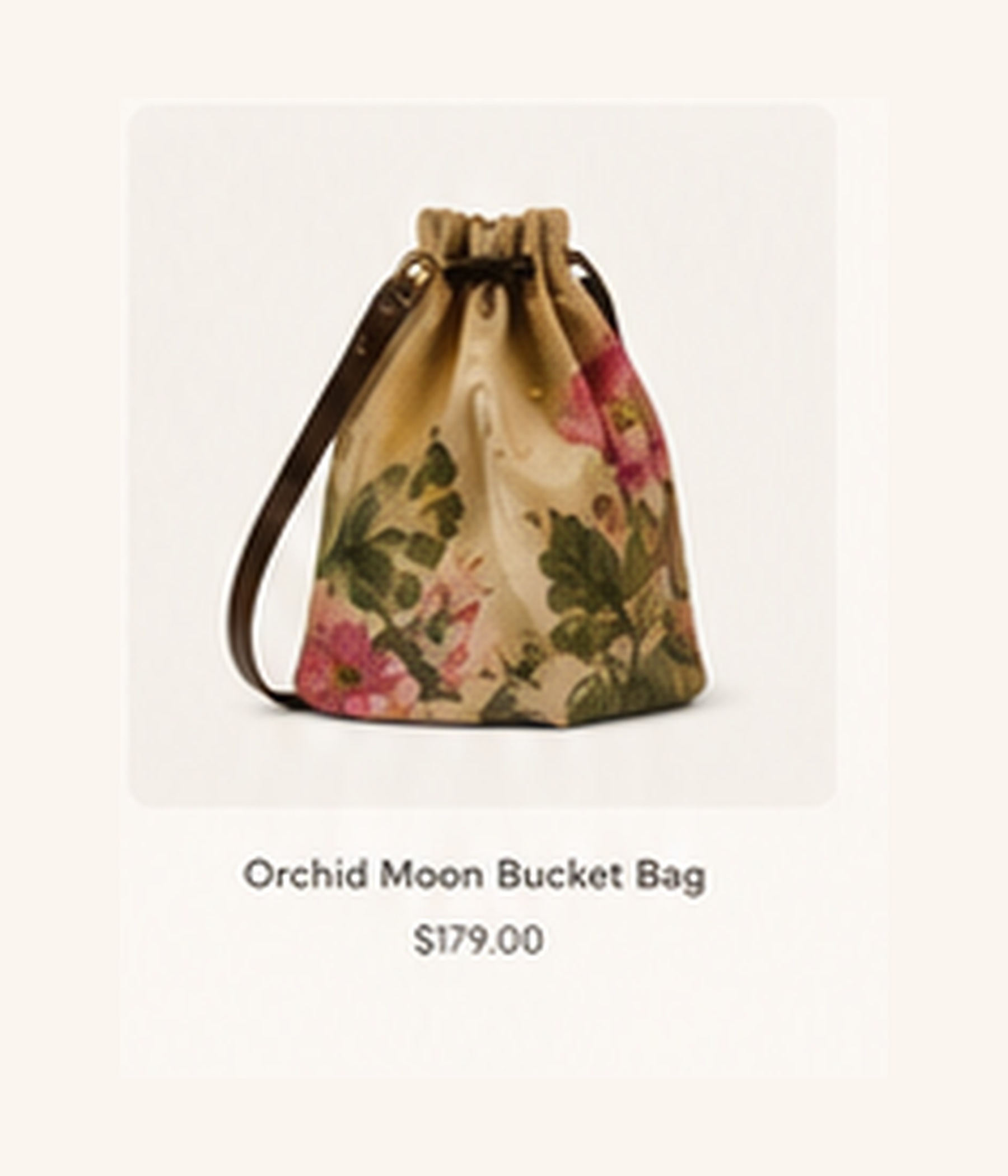 Orchid Moon Bucket Bag custom canvas bag